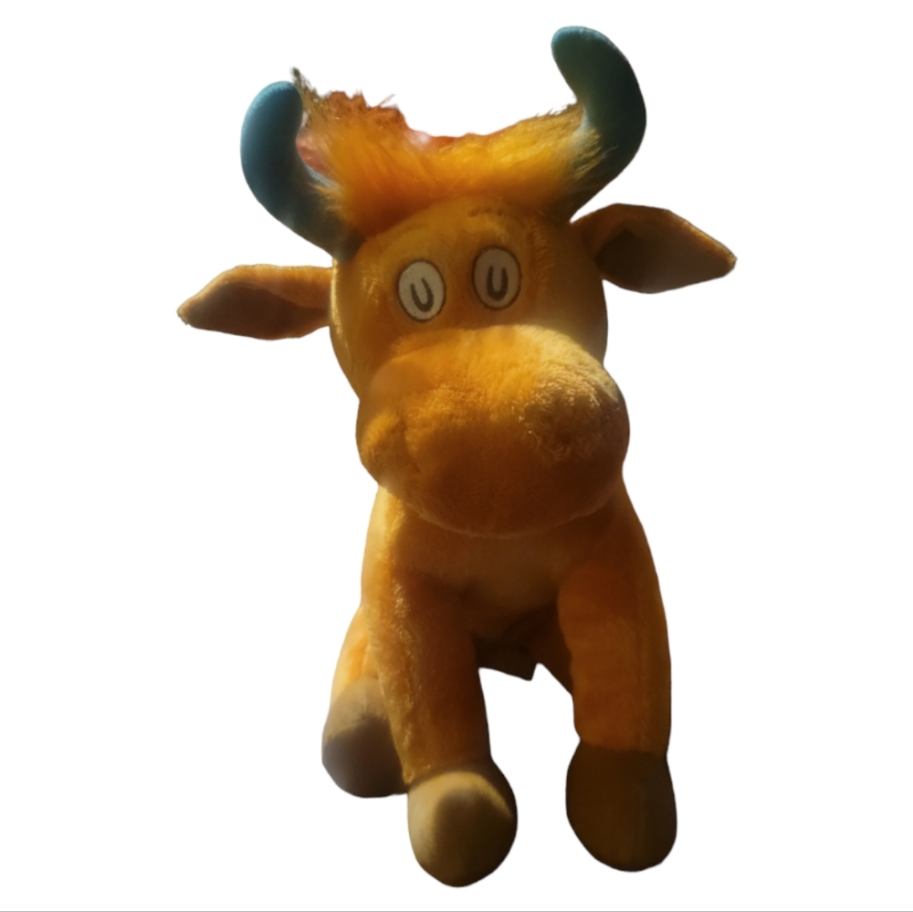 Vtg 70 Kohls Cares Plush COW Mr Brown Can Moo Can You Stuffed Animal Longhorn